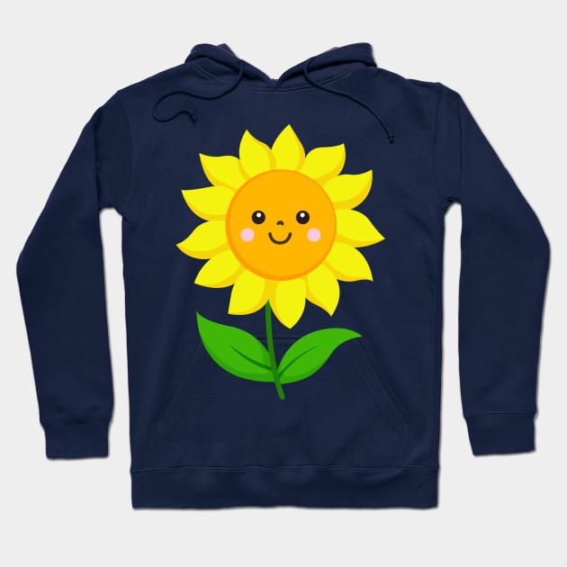 Happy Sunflower Hoodie by samshirts